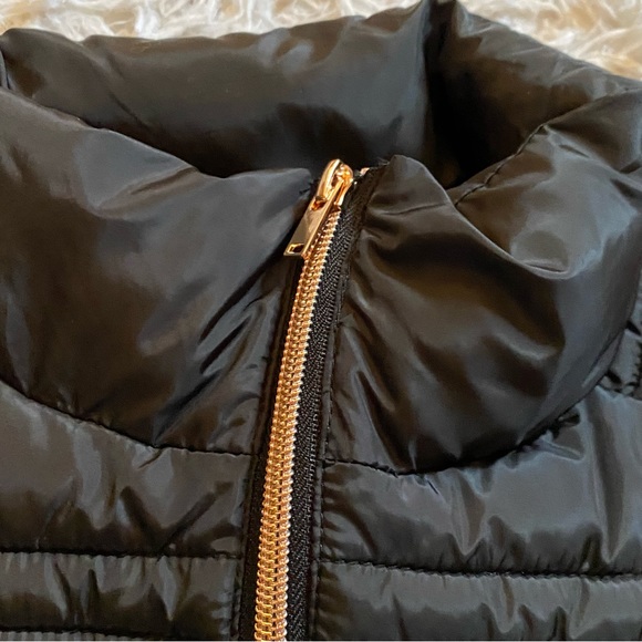 CI SONO Lightweight Navy Puffer with Rose Gold Zippers size S - Picture 2 of 9